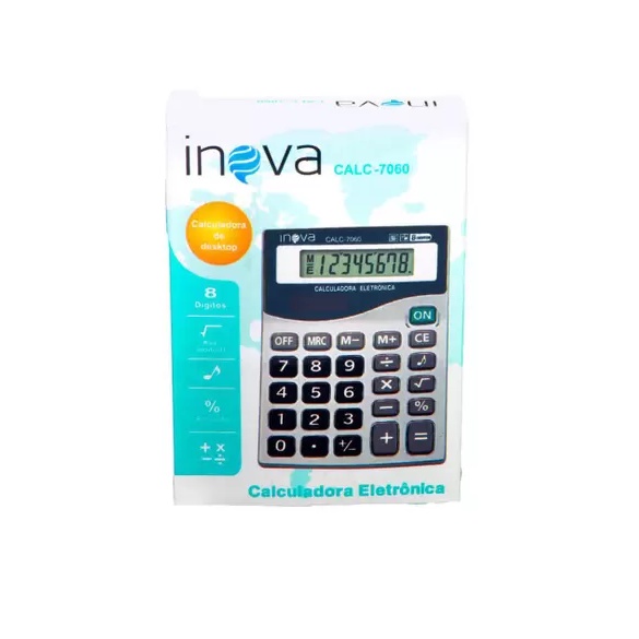 Calculadora Eletrônica CALC-7060 Inova