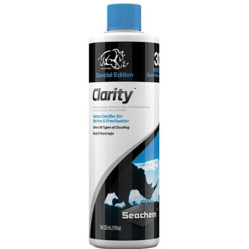 Clarity 325ml - Clarificante De Água Seachem - 30% Off