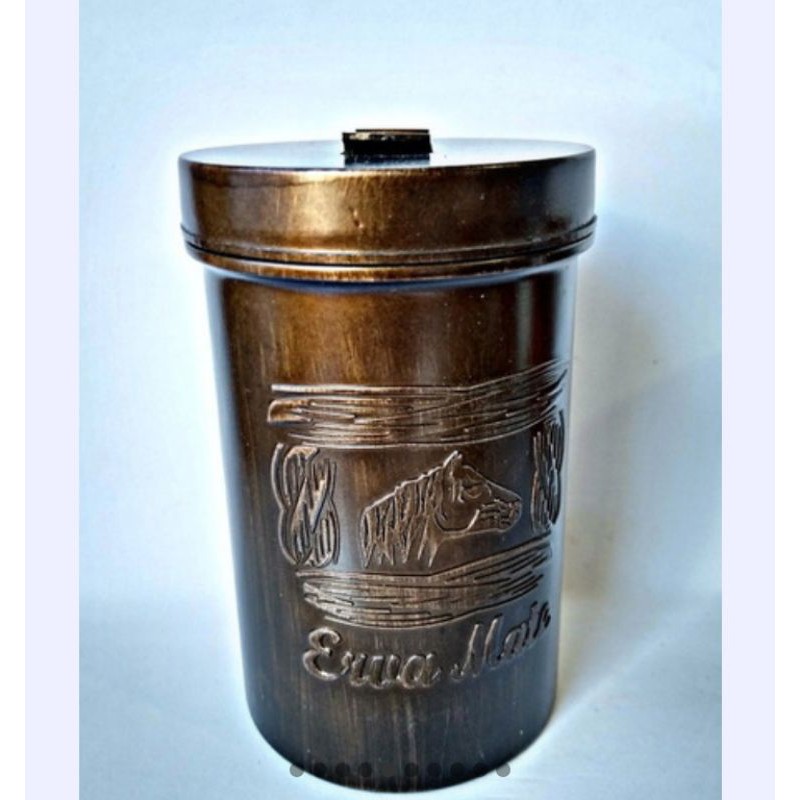 porta erva mate tereré chimarrão 400gr com bico dosador