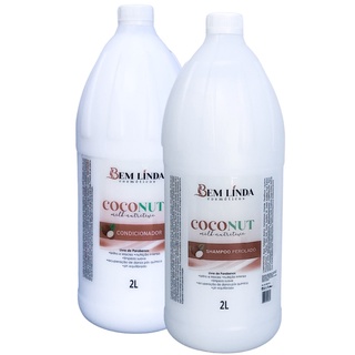 Kit COCONUT Milk - Nutritive ? 2 litros/ alto rendimento. profissional kit lavatório salão de beleza nutrição hidratante cheiroso suave branco perolado alta performance cabelos secos cabelos bonitos