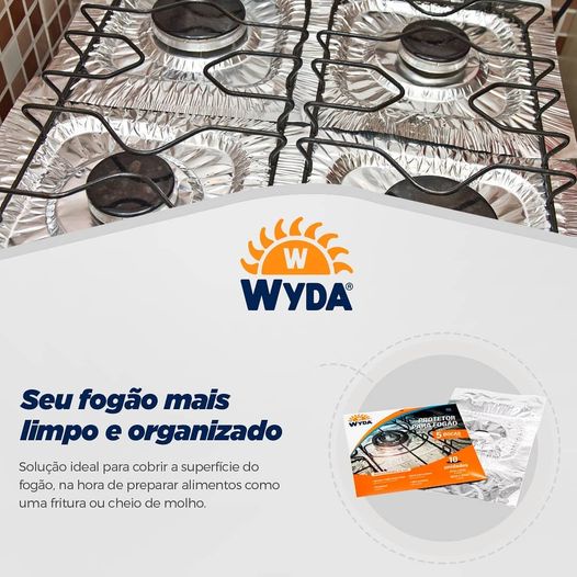 Protetor para Fogão 5 bocas com 10 unidades Wyda.