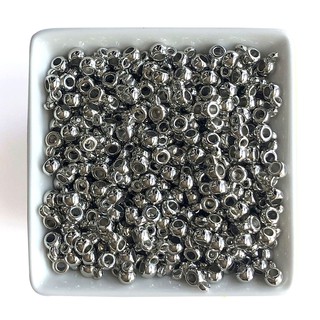 Entremeio Canequinha com Argola Prateada 6mm - aprox 170 pçs