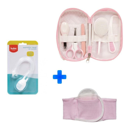 Cuidados Higiene + Aspirador Nasal + Cinta Para Cólica Bebe