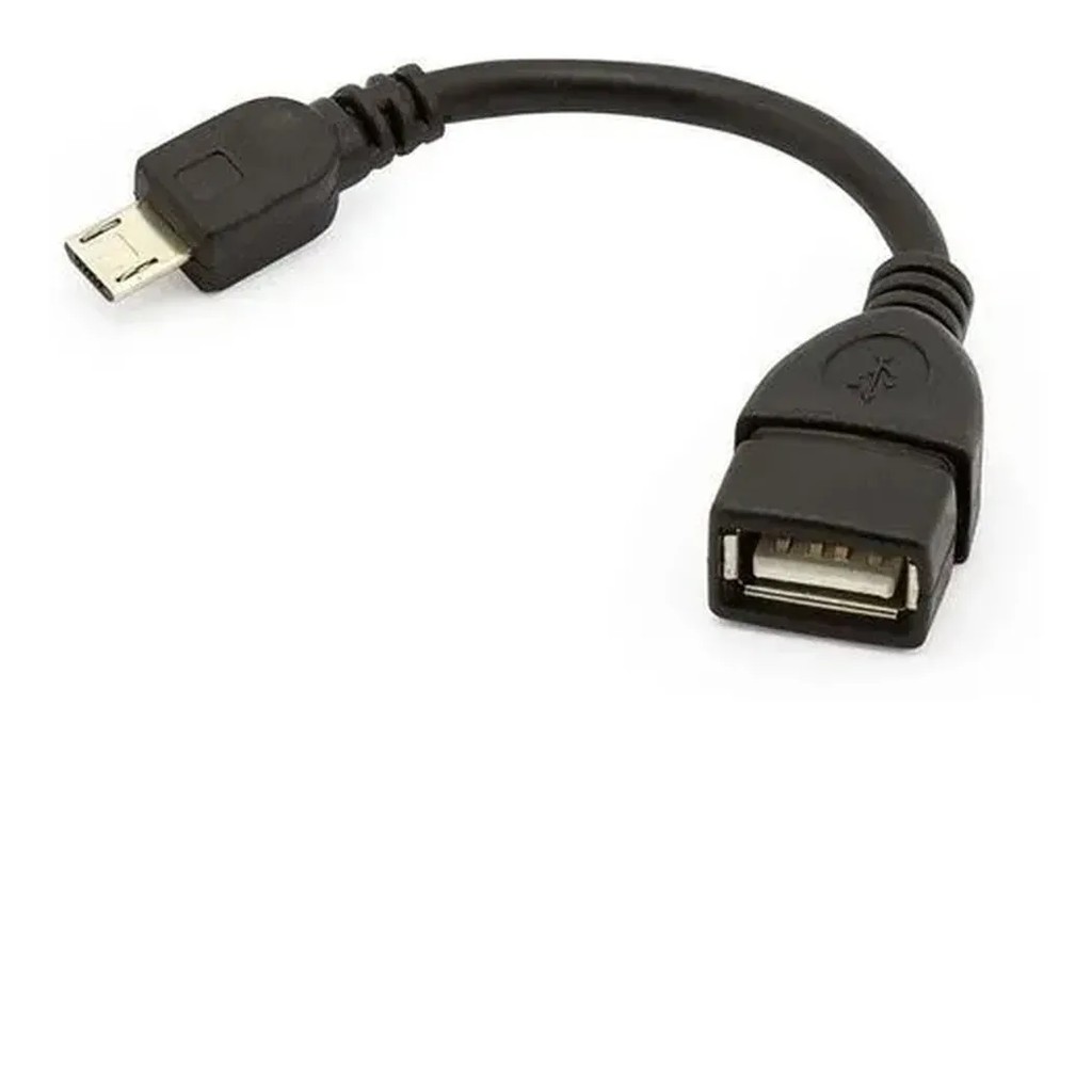 Cabo Otg V8 Adaptador Usb Pen Drive Transferência de Arquivos Fotos Musicas