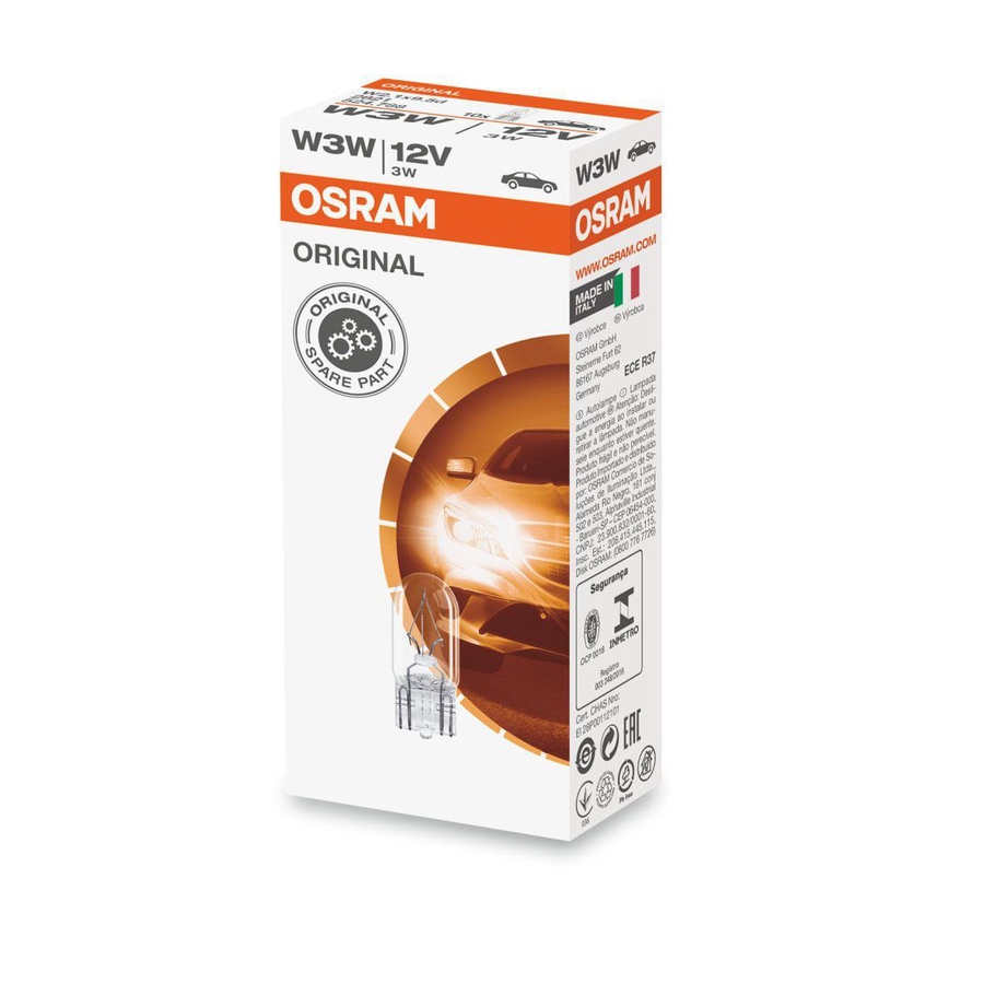 LAMPADA PINGAO BASE VIDRO 3W 12V OSRAM 2821