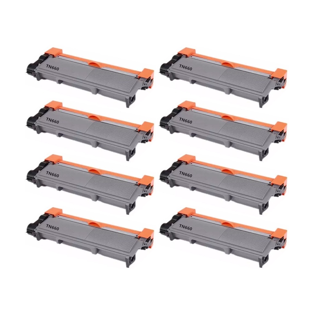 Kit 08 Toners Tn660 Tn2340 Tn2370 HL-L2320D HL-L2360DW MFC-L2720DW MFC-L2740DW MFC-L2700DW DCP-L2520 DCP-L2540DW