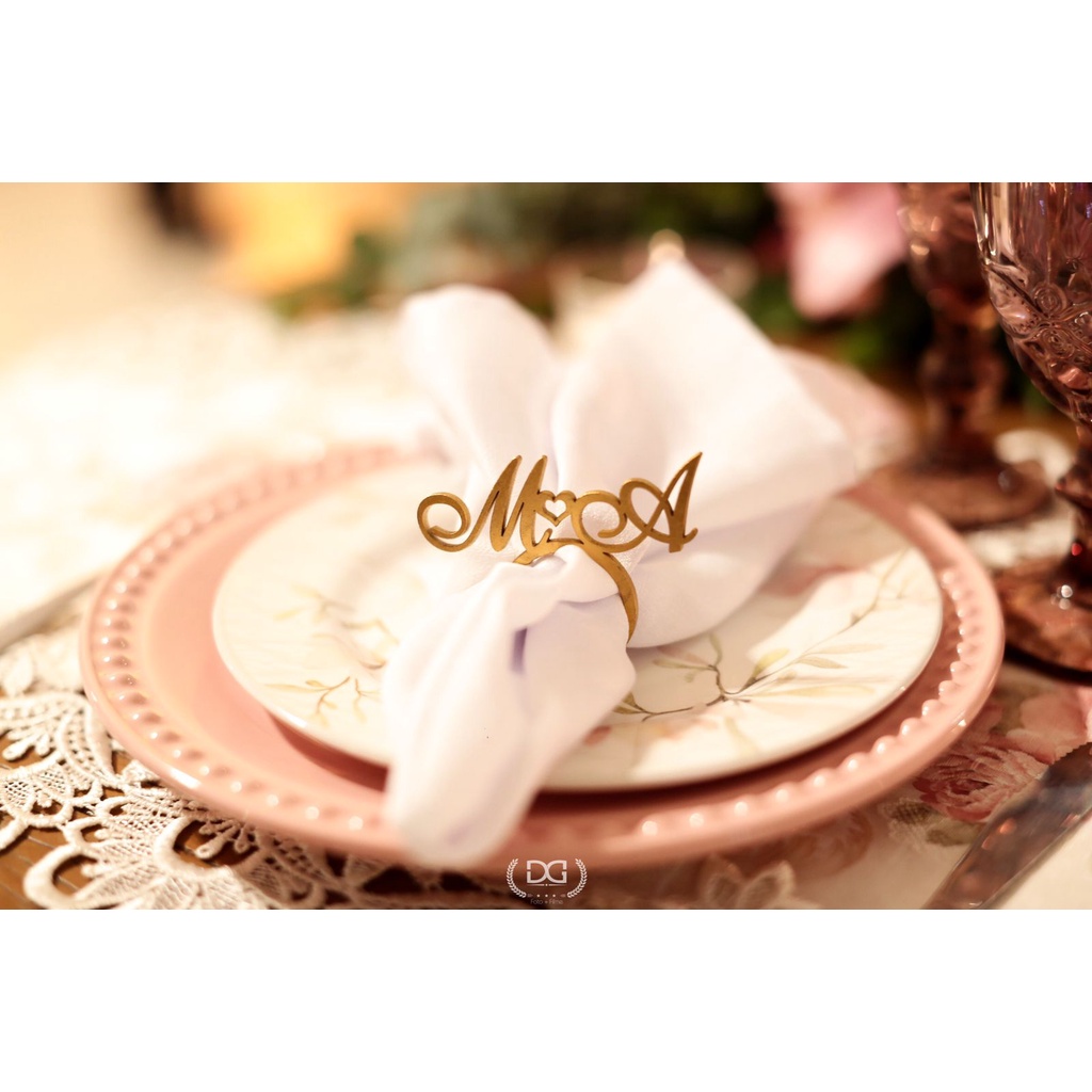 150 Anéis Porta Guardanapo de Festa MDF Cru - Celebre com Estilo Único!🌟 em Oferta na Shopee