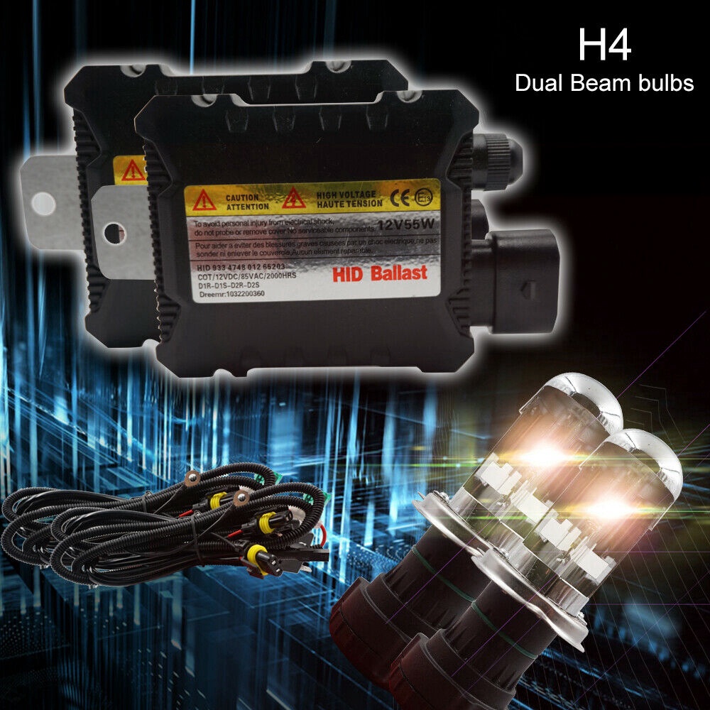 CLEC 55W Kit De Conversão De Farol Hid Xenon Lâmpadas H1 H3 H4 H7 H11 — imagem 2 de 2