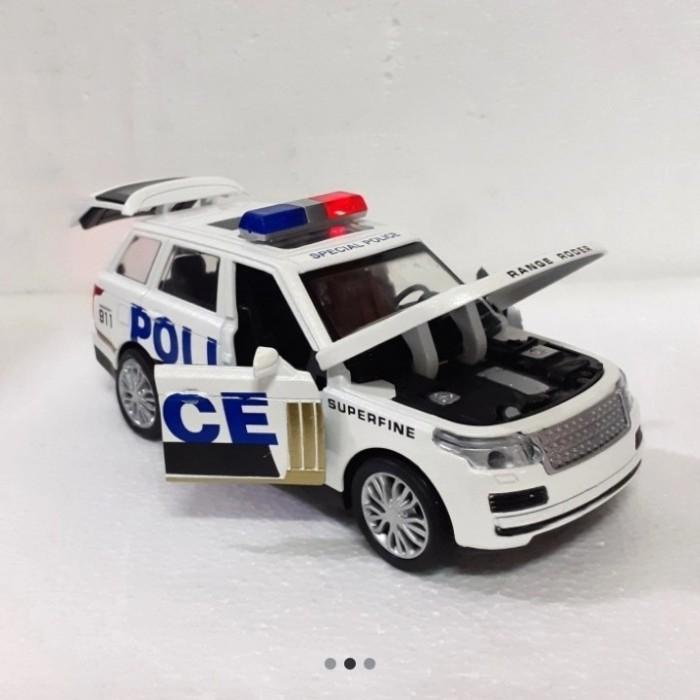 Miniature Range Rover Police 1/32 – Auto Wayfeng WF – Métal Moulé, Collection Neuve