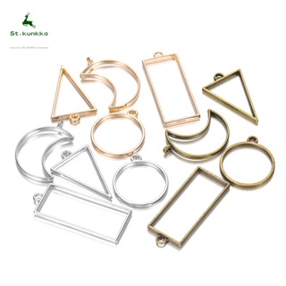 Metal Quadro Oco , Molde Moldura UV Epóxi Moldado , DIY Fazer Jóias Pingente (11 Pcs/Embalagem) em Oferta na Shopee