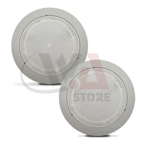Combo 2Un Arandela Redonda de Plástico 6 Polegadas Tela Perfurada Ideal para Embutir sem alto falante
