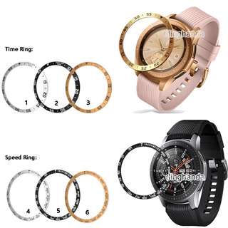 Anel Do Bezel Watch Case Capa Strap Banda Para Samsung Galaxy 42mm 46mm Engrenagem S3 4