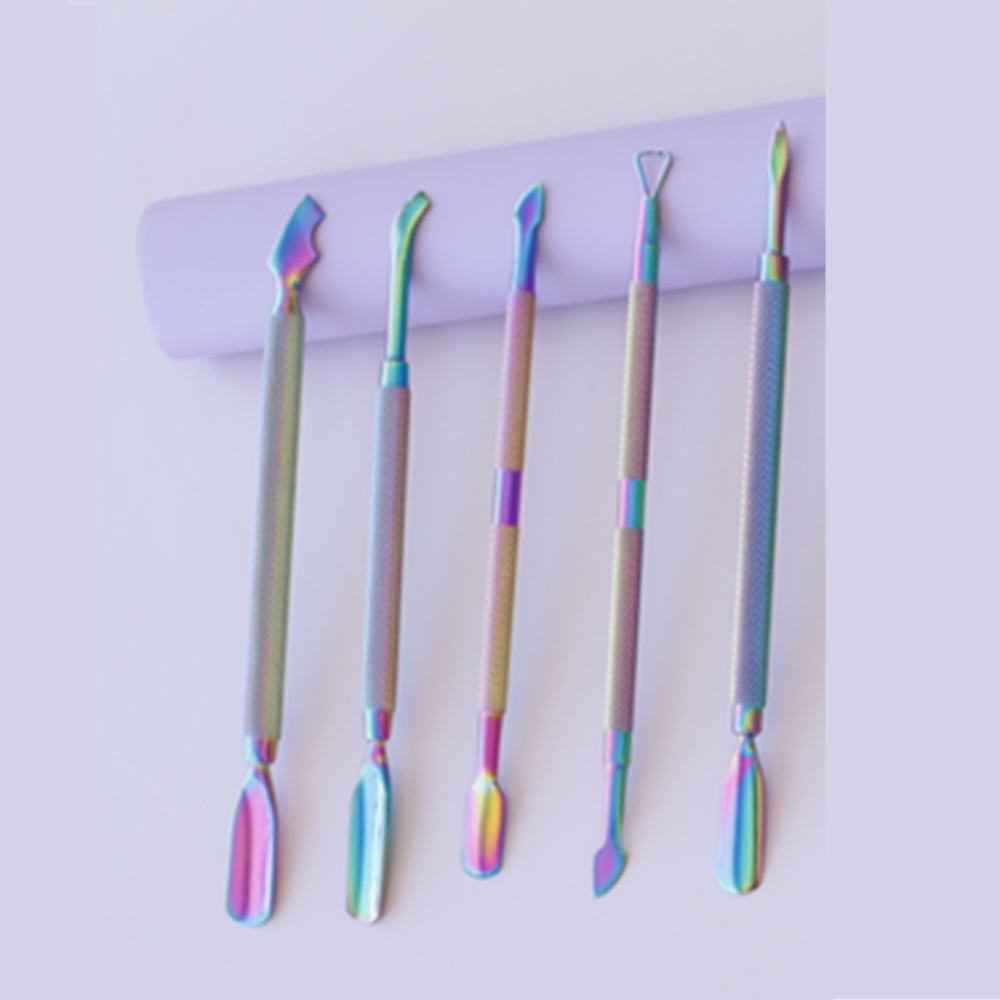 Espátula De Unhas Ponta Dupla Manicure Vários Modelos em Oferta na Shopee