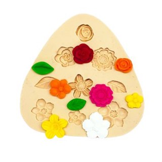 Molde De Silicone Flores Confeitaria Biscuit F574 em Oferta na Shopee