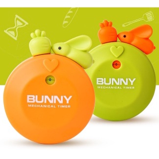 HYQ1596 Temporizador mecânico em forma de coelho/Cronômetro especial para crianças, aprendendo autodisciplina, gerenciamento de tempo, lemtrete de cozinha, sucção magnética, despertador estudantil