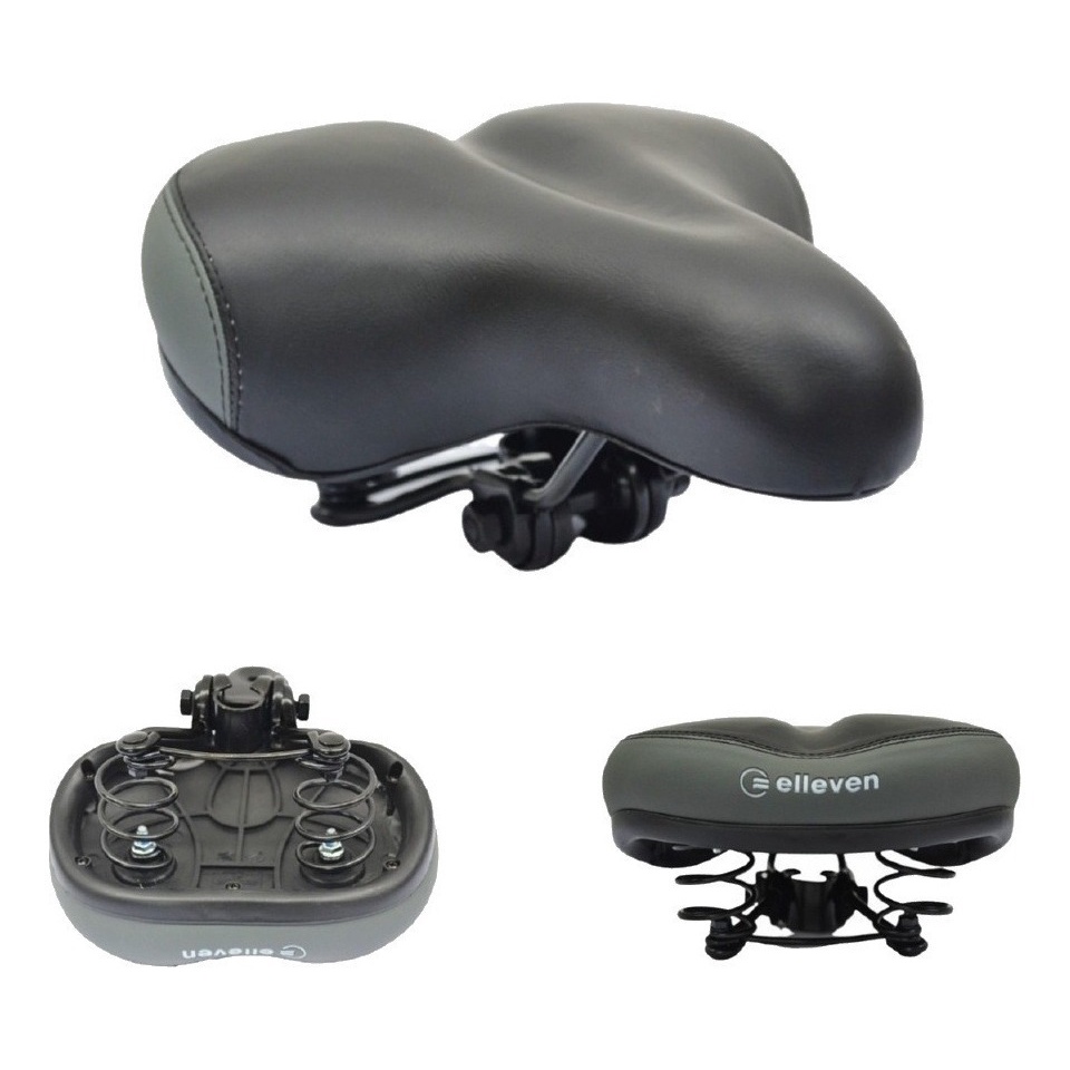 Selim Bike Elleven 2 Molas Largo Banco Confortável Premium