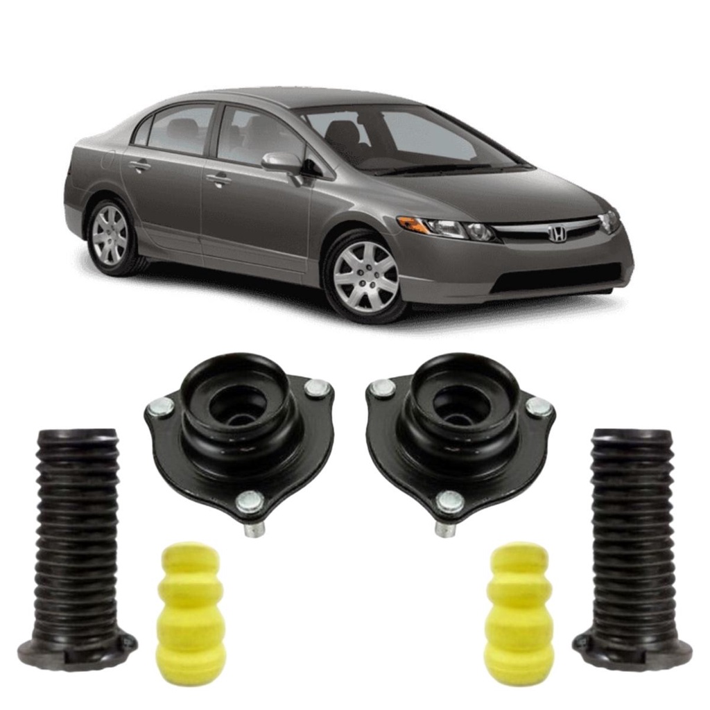 Kit Coxim Batente Amortecedor Dianteiro Honda New Civic 2007/2014