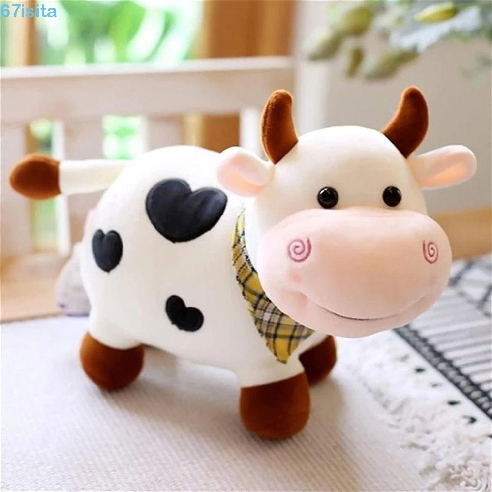 ISITA Brinquedo De Pelúcia De Vaca Aniversário Algodão Para Meninas ...