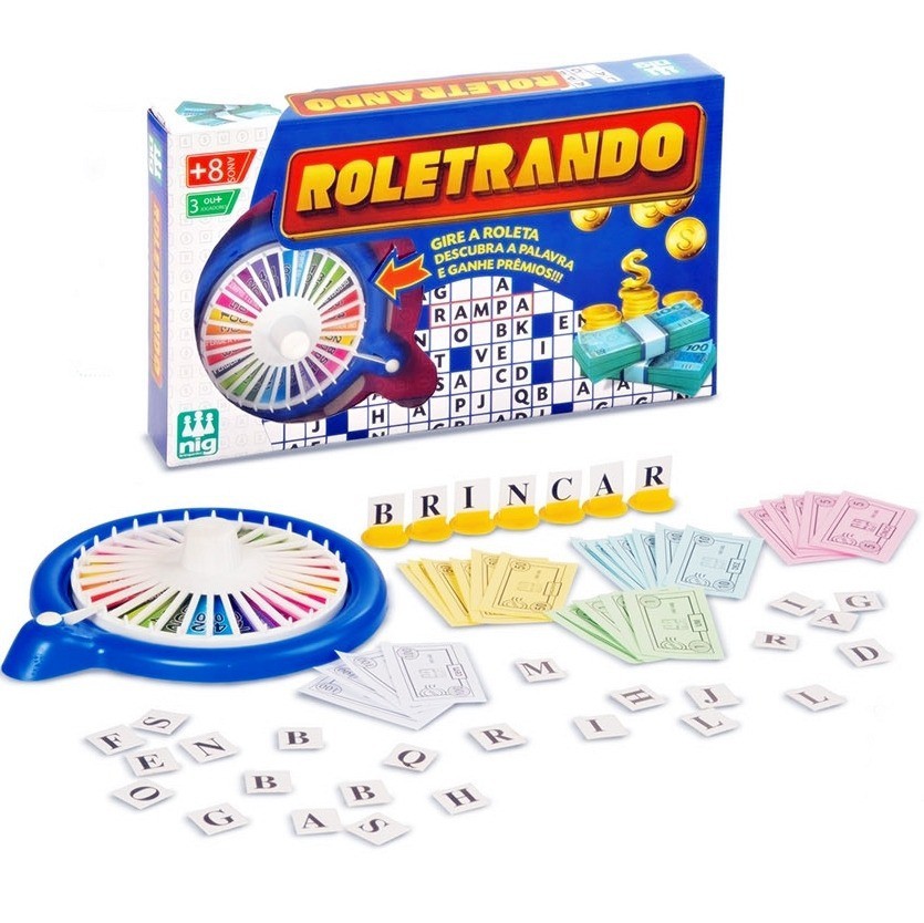 Jogo Roletrando Infantil de Roleta Nig Brinquedos em Oferta na Shopee