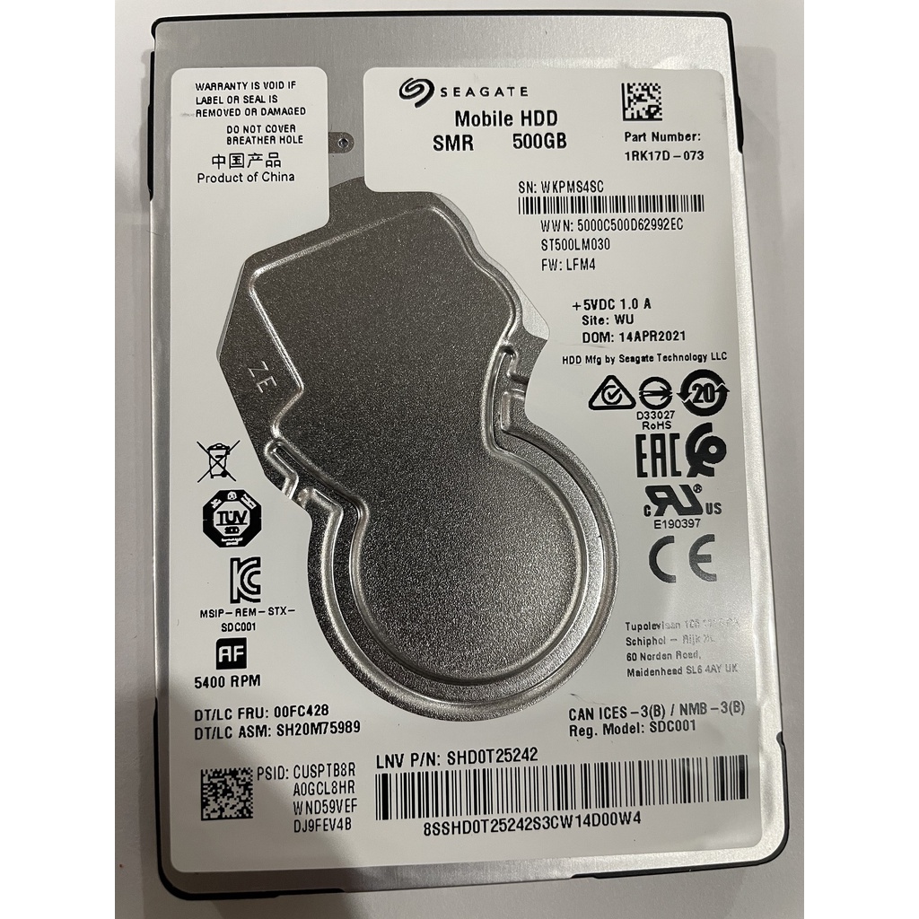 HD Notebook 500GB Seagate ST500LM030 500GB 2.5 Slim