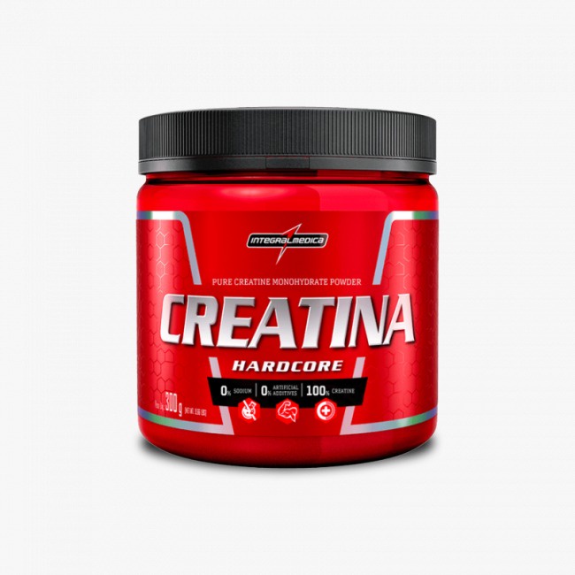 Creatina 300g/150g Pura Monohidratada Integral Medica Creatine Hardcore Integralmedica — R$ 39,90 em Shopee