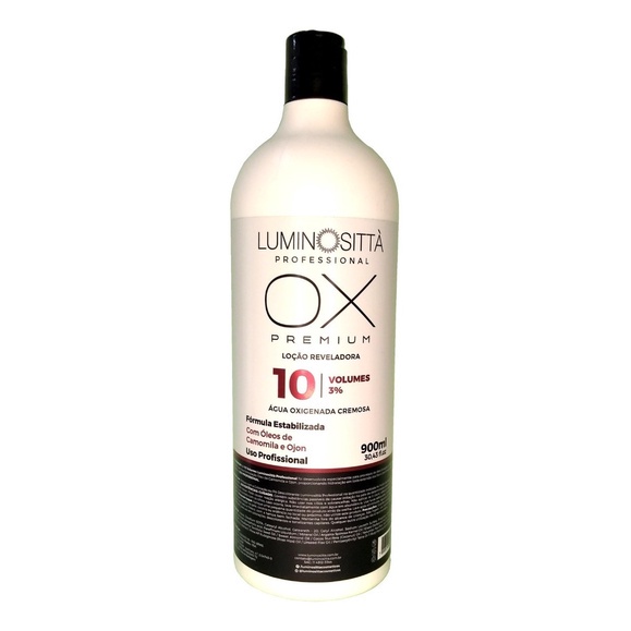 Água Oxigenada Ox 10 Volumes 900ml Luminosittà Premium Pro