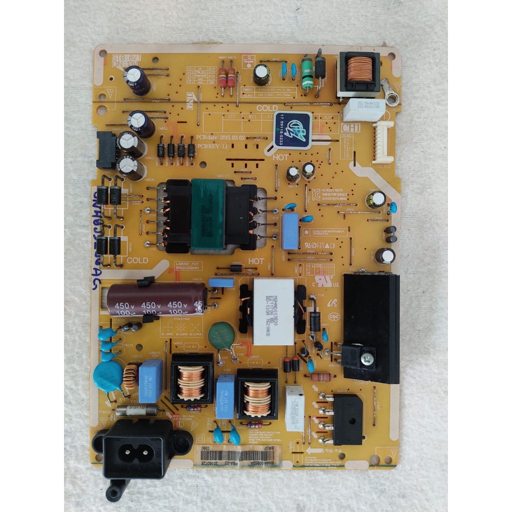 Placa Fonte Tv Samsung Un48j5200ag Un43j5200ag Bn44-00852a