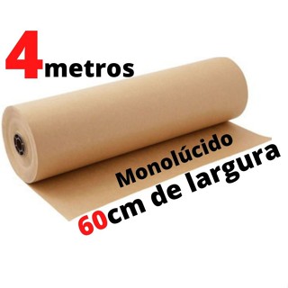 Papel Kraft 80 gramas 60cm por 4 metros de comprimento em Oferta na Shopee