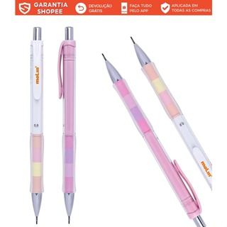 Lapiseira Rosa Pastel Molin 0,9 mm PONTA GROSSA com Borracha em Oferta na Shopee