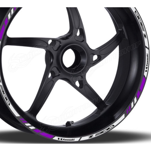 Friso Adesivo Refletivo M8 Roda Moto Kawasaki Z 300 Z300