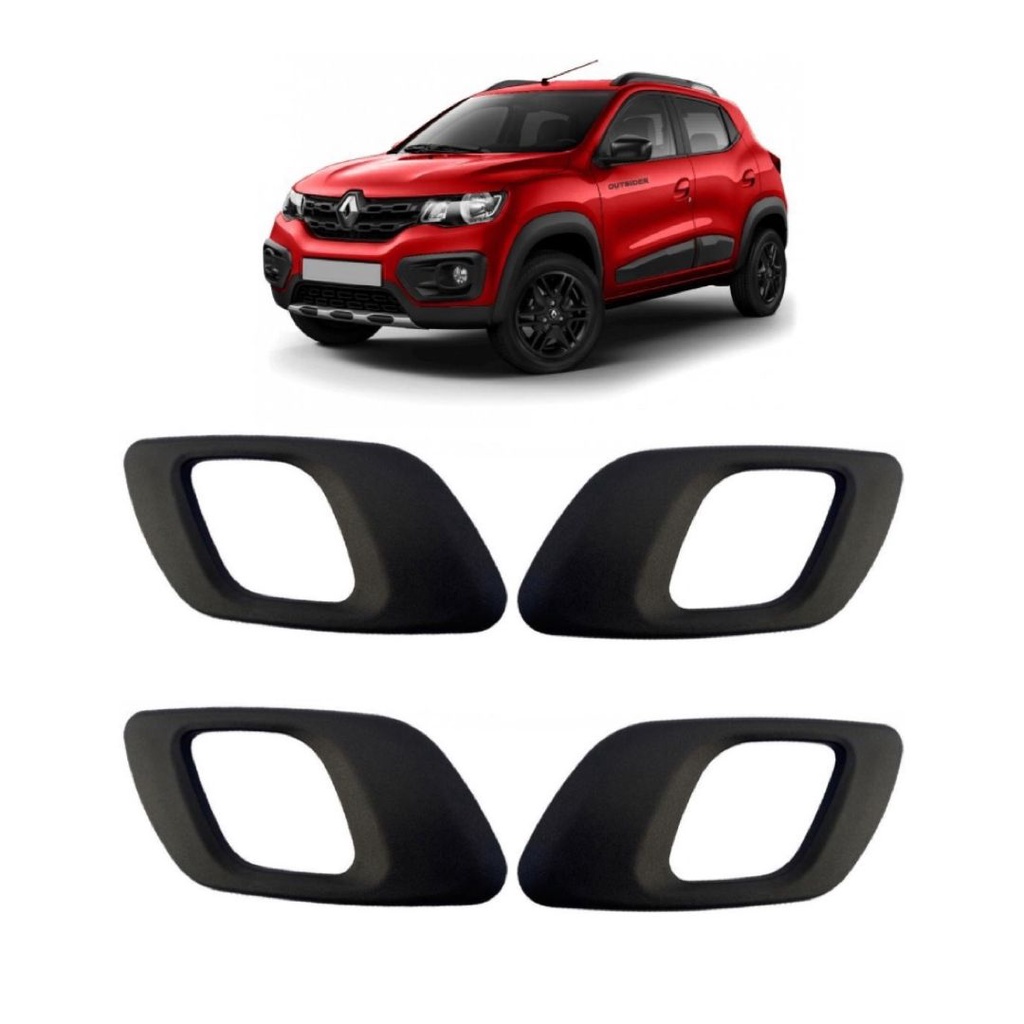 Gatilho Maçaneta Puxador Porta Haste Curva Renault Kwid Dianteiro/Traseiro Esquerdo/Direito