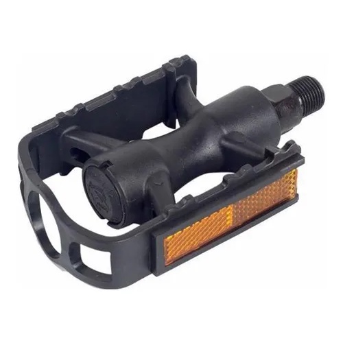 Pedal MTB Fashion Preto Nylon 1/2 Rosca Fina Metalciclo em Oferta na Shopee