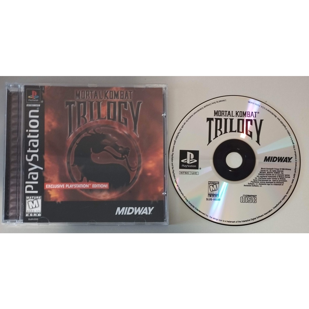 PS1 - Mortal Kombat Trilogy (mídia preta) - Leia