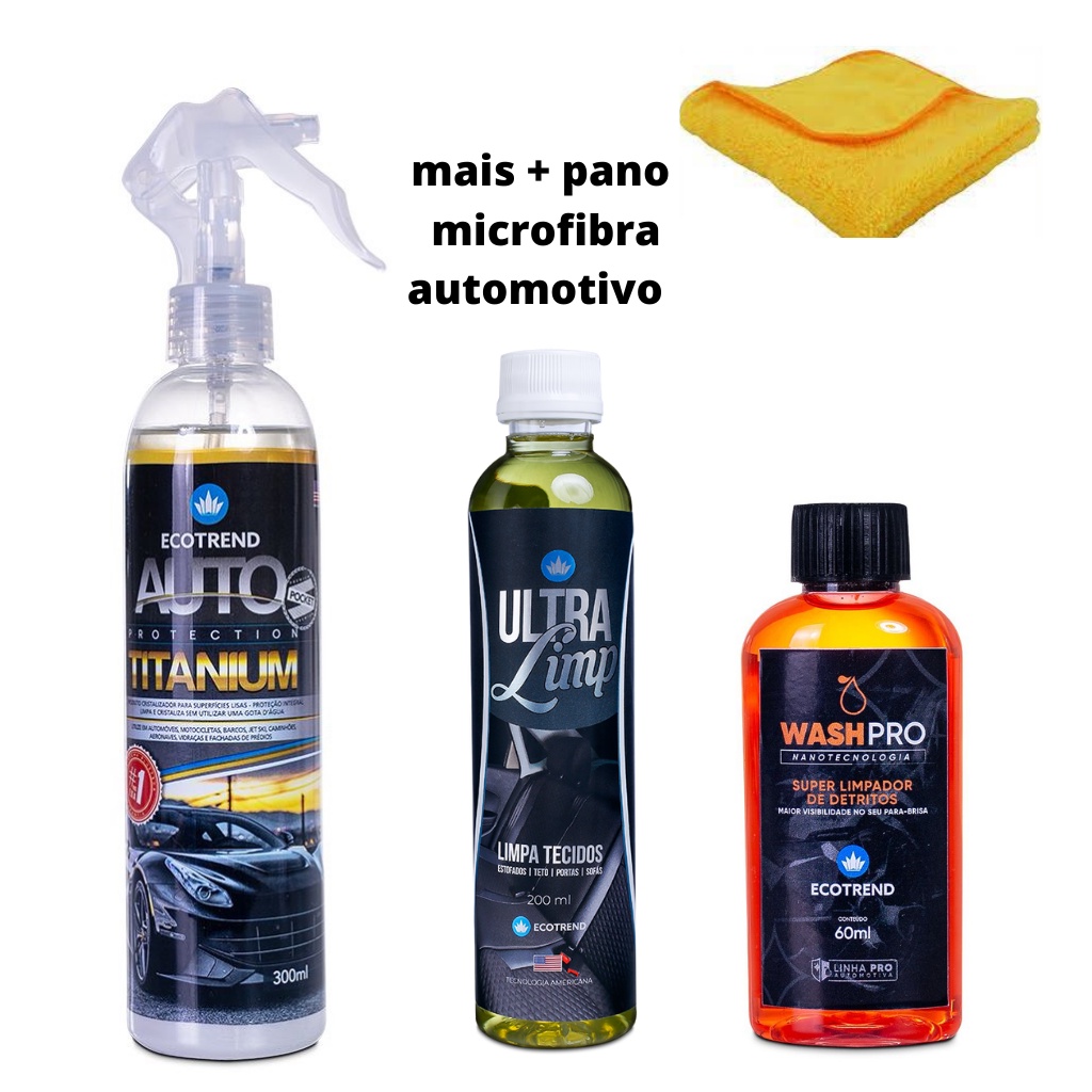Auto Protection Titanium + Ultra Limp Tecidos + WashPRO - Praticidade e Visibilidade ECOTREND SOUTH AMERICA