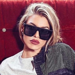 Oversized Square Sunglasses Men Women Flat Top Fashion One Piece Lens Sun Glasses for Women Brand 2019 Shades Mirror