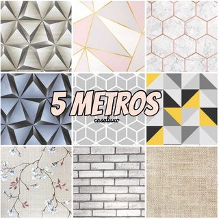 Papel de Parede 3D 5 METROS x 45CM Adesivo Autocolante