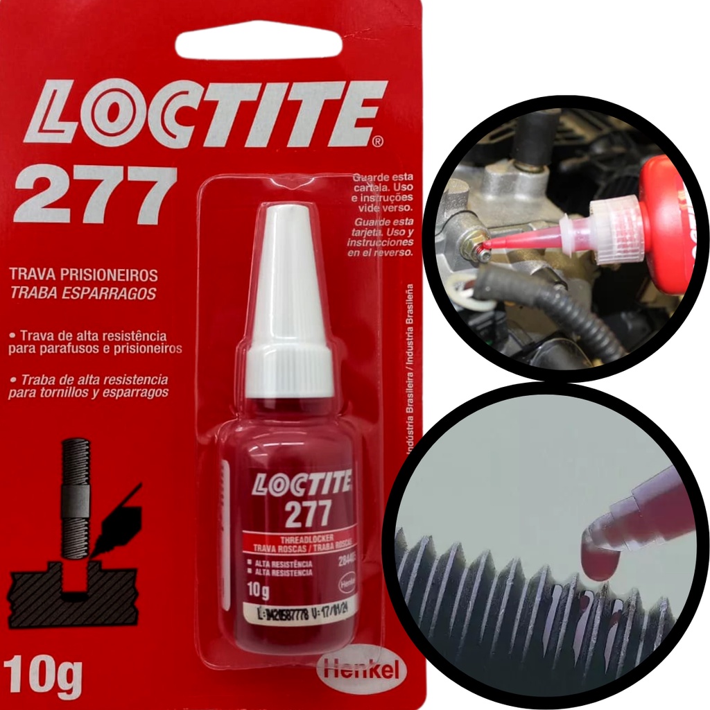 Trava e Veda Rosca Torque Alto Loctite 277 10g. em Oferta na Shopee