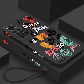 Capa Redmi Nota 11 11s 10 Pro 8 9 9S Poco X3 X3 NFC M3 Rótulo De Grafite Flexível Tpu De Celular