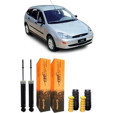 Par Amortecedor Traseiro Cofap + Kit Ford Focus 2000 A 2008