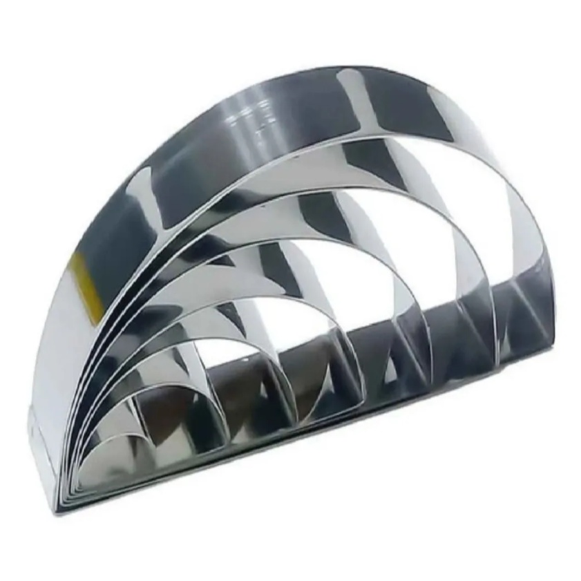 Jogo Cortador Meia-lua 7 Peças Inox Para Massas E Biscoitos em Oferta na Shopee