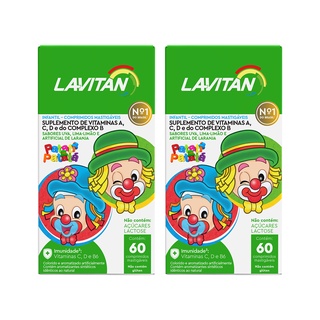 Multivitaminico Lavitan Patati Patatá Mastigável 2 Caixas