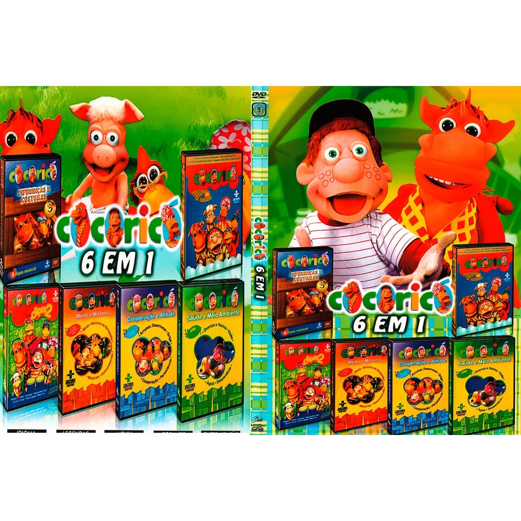 Filme Coleção Desenho Infantil Cocoricó 6 Em 1