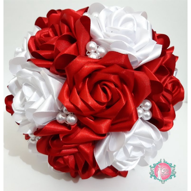 Buque de Noiva Branco e Vermelho: Onde Comprar | BuscaProdutos