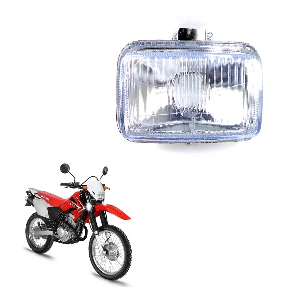 Bloco Óptico Farol Modelo Moto Honda Bros 125 xr 200 xr 250 tornado