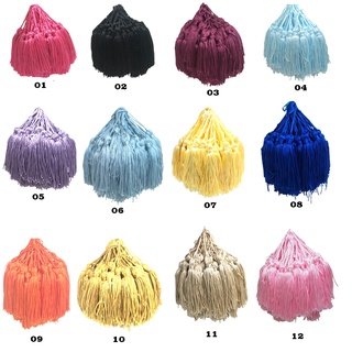 Kit 100 Franja Pingente Tassel Seda 8cm- Escolha A Cor