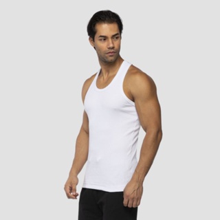 Regata Masculina Modelo Americano Ribana Canelada Algodão e Elastano em Oferta na Shopee