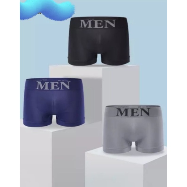 kit 3 Cueca BOXER MICROFIBRA sem costura P ao GG cuecas boxe Adulto masculina promo ap