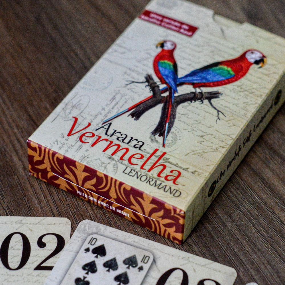 Arara Vermelha Lenormand - Baralho Cigano