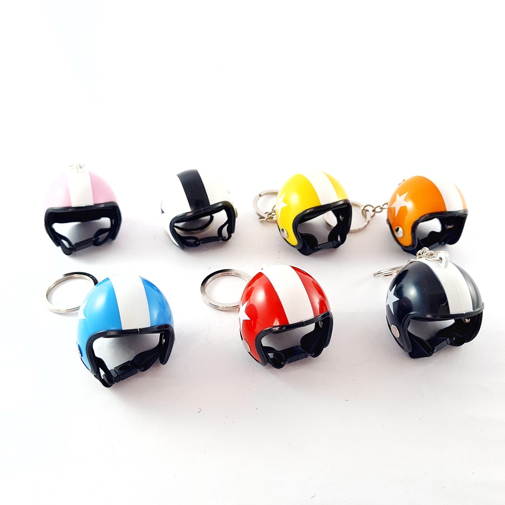 Chaveiro Capacete Para Moto Colecionável Cores Variados | Shopee Brasil