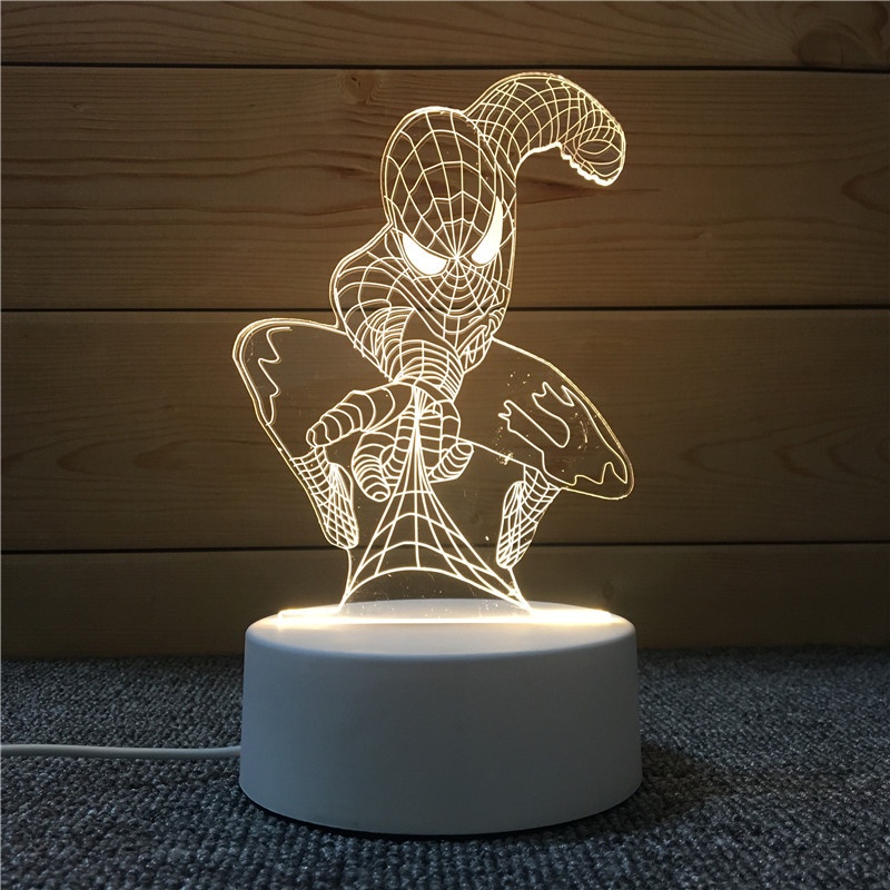 Luminária De Mesa LED 3D Criativa/Claro Noturna Decorativa Escorrega